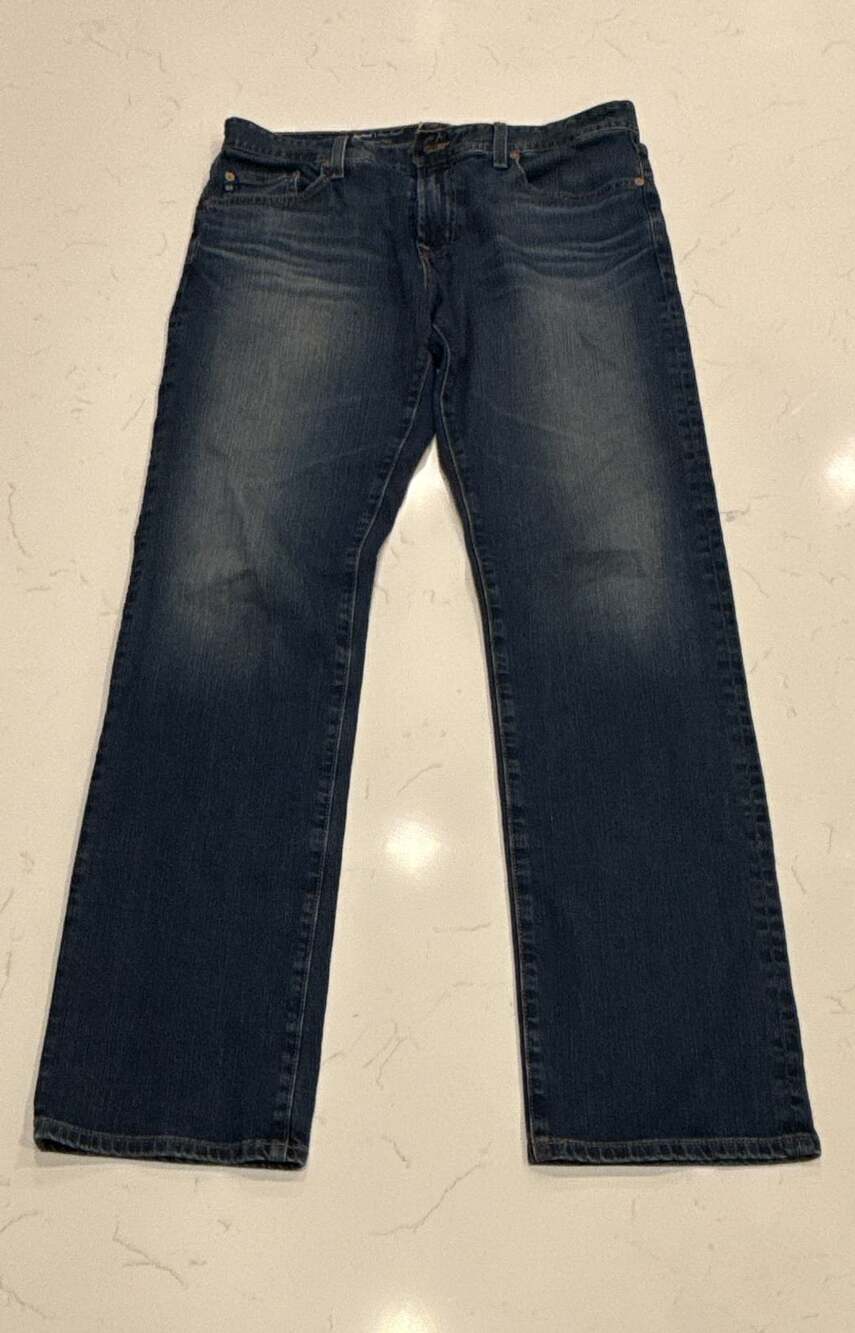 AG Jeans Protégé Classic Straight Size 33x34 Blue Denim